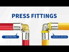 Brass Push To Connect Press Pipa Fittings Bebas Timah Untuk PEX AL PEX Pipa