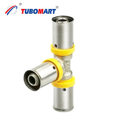 Pex Al Pex 90 derajat siku Fittings 1/2 Inch Pipa Pemanasan Fittings