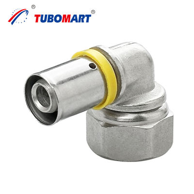 Brass Press Fit Fittings Plumbing Pex Connectors Tahan korosi