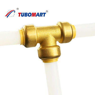Tembaga Push Quick Connect Fittings Bebas Timah PEX AL PEX Pipe Fittings