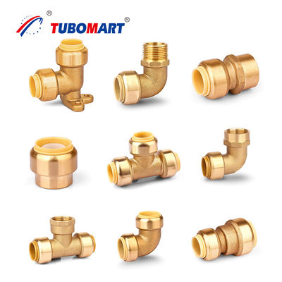 Perapian Kunci Perlengkapan bebas timbal Quick Connect Pex Push Fit Perlengkapan