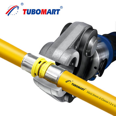 Fittings Aluminium Pex Press tahan lama Fittings Tabung PEX Kuningan Tipe TH