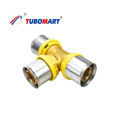 Residential Pex Press Untuk Menghubungkan Fittings Dengan Bahan Kuningan Alam