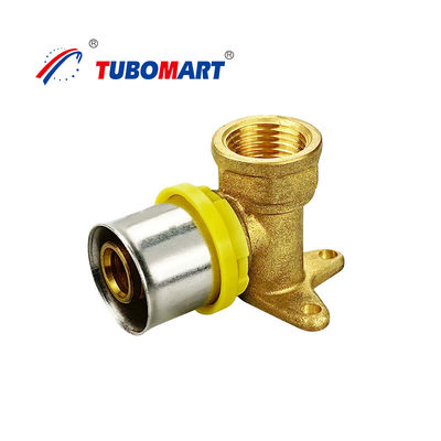 Brass Press untuk menghubungkan Fittings Pex tahan korosi Mudah koneksi ISO bersertifikat
