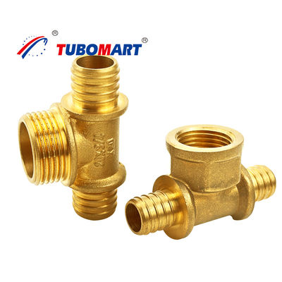 Tembaga Adaptor Pex Sliding Fitting 1/2 Inch Lead Free Pex Tube Fitting