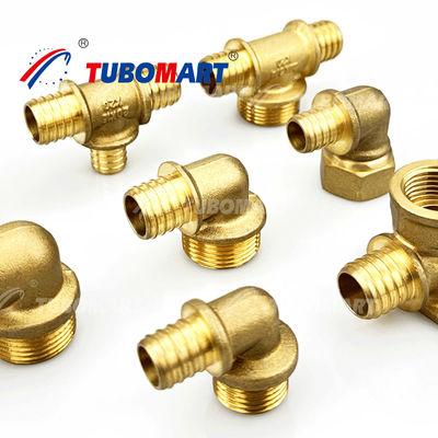 1/2 Inci Kuningan Pex Sliding Fitting tahan korosi untuk pipa