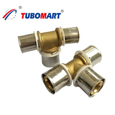 Hpn58-3 CW617N CW602N Fittings Pex Press Union Elbow Tee Pex Pipe Fitting