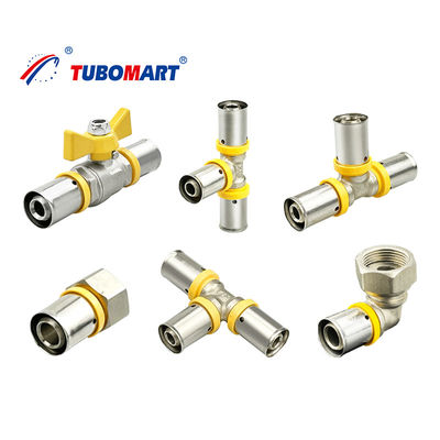 1/2 3/4 1 Inch Pex Press Fittings pipa gas rumah tangga Fittings Press