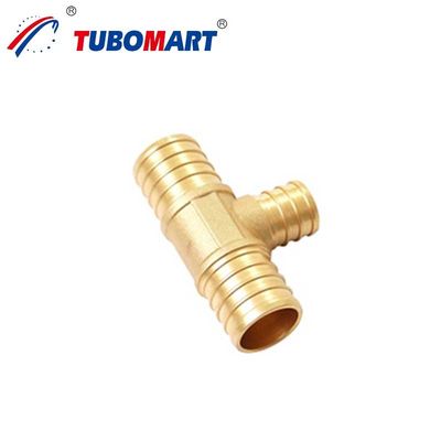 Perlengkapan Crimp Pex Tekanan Tinggi 200 Psi Perlengkapan Crimp Kuningan
