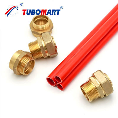 Suhu Tinggi PEX B Pipe Fittings Crimp Fitting Push In Fitting ISO9001