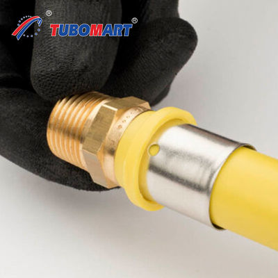 Tubomart Gas Alam Disesuaikan PEX Fittings Pipe PEX AL PEX Pipe Brass Press Fittings