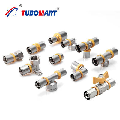 OEM Pabrik Jual Langsung 16-32MM PEX Fitting Sama 90 derajat siku PEX Press Fitting Untuk Gas