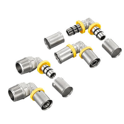 Pabrik Jual LangsungPemasangan Mudah PEX Pipe Press Fittings Untuk NPT atau BSP Piping Gas Systems