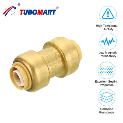 Quick Connect Fittings Air Elbow High Press Brass Material Push In Fit Pipe Fitting untuk pipa air