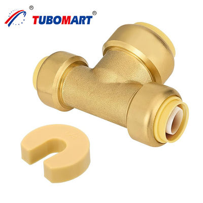 1 / 2 - 2 Inci Tekan Di Siku Pas High Quality Quick Connection Tanpa Timah Kuningan 3/4 