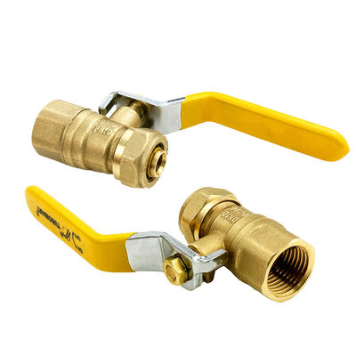 Tekanan tinggi Customized Support Brass Gas Valve 1/4-4 'dengan sertifikasi SAI GLOBAL AS4617-2004