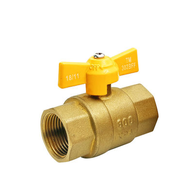OEM Brass Ball Valve bahan kuningan laki-laki ganda HPB 58-3A pemasok gagang panjang untuk gas dan air