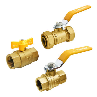 Produsen Profesional Kuning Gas Kuningan Katup 1/2 