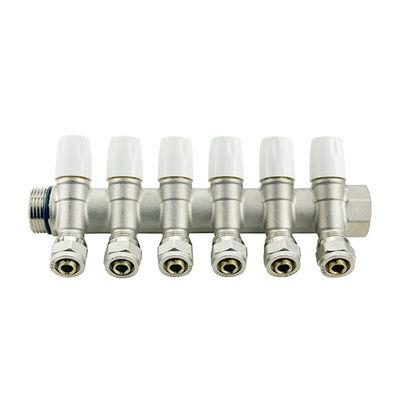2-6 Cara Perunggu Pex Manifold untuk Sistem Pemanasan Sistem air ISO90001