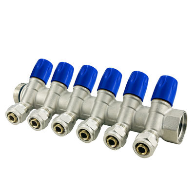 Ukuran yang disesuaikan Pemanasan Air Manifold Katup Distribusi Pex Manifold Hubungkan Dengan Pipa Pex