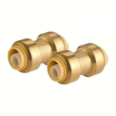 Tubomart Shark Bite Fitting Hot Sale Kuningan Push Fittings Water Pumping Materials Fittings Kuningan Tee Elbow Kuningan Fittings