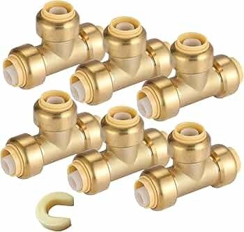 ISO Kuningan dan PEX Tubing kompatibel Pex Push dalam Fittings untuk pemasangan yang mudah