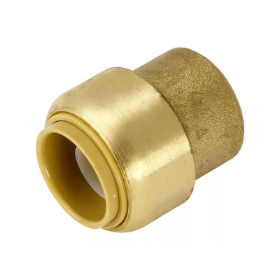 OEM Dukungan Disesuaikan Sanitasi Kuningan Pipa Lalat Shark Bite Push Fittings 1/2 