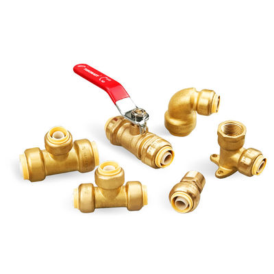Full Range Coupler Plumbing Materials Brass Plumbing Materials Shark Bite Push in fit Fittings Nama Nipple Brass Pipe Fittings
