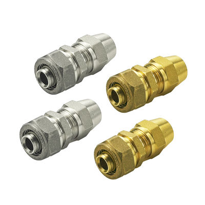 Tube Fitting 3/8 Inch Flare X 3/8 Inch Male NPT Brass Half-Union Gas Adapter 3/8 '' Male Flare to 3/8' NPT Propane Fittings