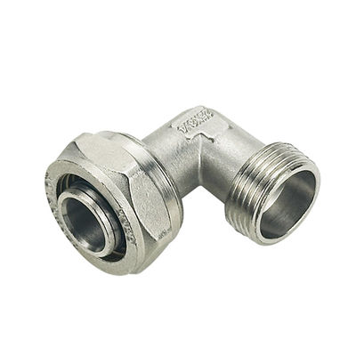OEM PEX AL PEX Fittings pipa gas multilayer Kuning sama Kuningan kompresi siku Semua ukuran model kepala sambungan las