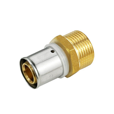 Penjualan panas OEM Press Pipe Pex Disesuaikan Dengan Sertifikasi CE Warna Kuningan Alami
