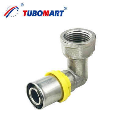 Fittings pipa gas OEM duduk Kunci Kunci pipa gas alam Fittings pipa Pex Pencet Fittings lantai pemanasan