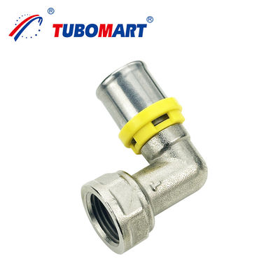 Tubomart Sistem Pipa Dengan Pex Al Pex Press TH Jenis Fittings Kuningan Alam Warna HPB58-3A Bahan Badan Untuk Gas
