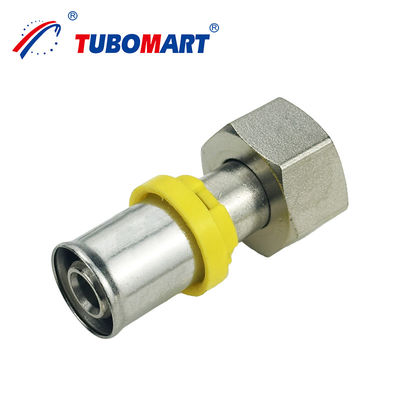 Tubomart Grosir TH Style PEX AL PEX Press Fitting Elbow Tee Coupling Brass Press Fitting Sertifikasi ISO9001