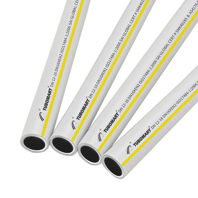 Pipa Gas PEX-AL-PEX OEM TUBOMART ISO17484 Pipa PAP Multilayer Untuk Sistem GAS Pemanasan 16-32mm
