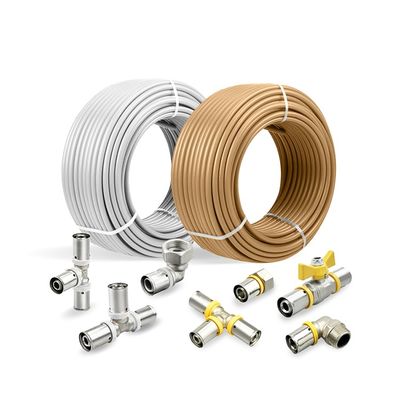 Pipa Pemanas Lantai Grosir yang Disesuaikan GAS Pex Al Pex Plumbing Pipa Plastik 16-32MM Pipa Komposit PEX Al PEX