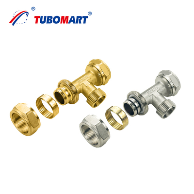 Harga Pabrik Koneksi Pex Al Pex dengan Bahan CW602N Fitting Kompresi Pex dan Bersertifikat ISO 9001/9002 untuk sistem gas