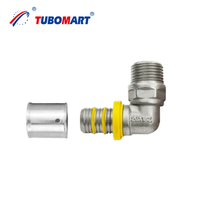 Sertifikat mutu yang terhubung dengan Pex Al Pex Pipe Press Brass Fitting untuk Sistem Gas Air