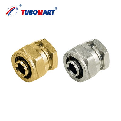 Pabrik Pex Al Pex Kompresi Fittings untuk Sistem Gas/Air Disesuaikan ISO 9001/9002 Sertifikasi dan Disesuaikan
