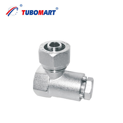 Tubomart Fitting Kompresi Pex Al Pex yang Disesuaikan untuk Sistem Gas/Air Warna Kuningan atau Dilapisi Nikel