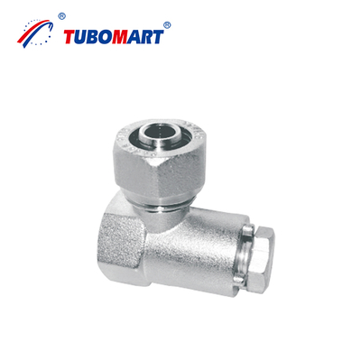 Fitting Kompresi Pex Al Pex Kustom Tubomart untuk Sistem Gas/Air Warna Kuningan OEM Atau Dilapisi Nikel