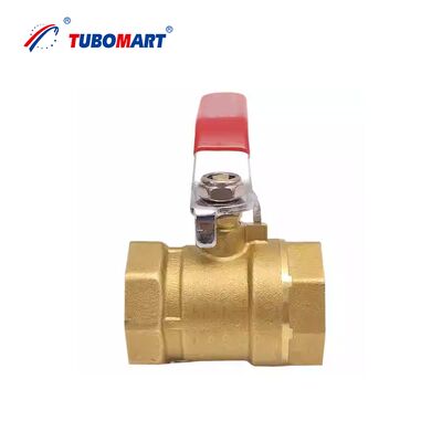 TUBOMART OEM Brass Ball Valve dengan internal & External Thread 16-32mm * 1/2'-1''' NPT Thread untuk Gas Air
