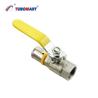 OEM katup bola selang gas tekanan dengan gagang panjang, ukuran S16X10, cocok untuk pipa gas multi-lapisan PAP