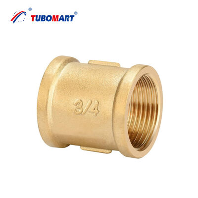 Harga Pabrik OEM TUBOMART Fitting Sekrup Kuningan Peredam Union Lurus Betina Fitting Pipa Air