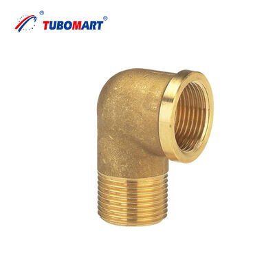 TUBOMART OEM Fittings Kuningan Berkualitas Terpercaya Fittings BSP Lurus Wanita Ganda untuk Sistem Pipa Air Panas dan Dingin